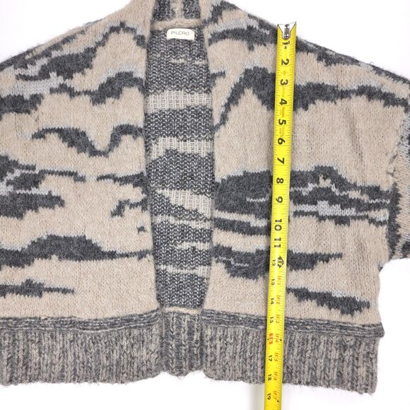 NEW Anthropologie Pilcro Wool Animal-Print Cardigan Zebra French Girl Cozy Boho - Picture 4 of 7
